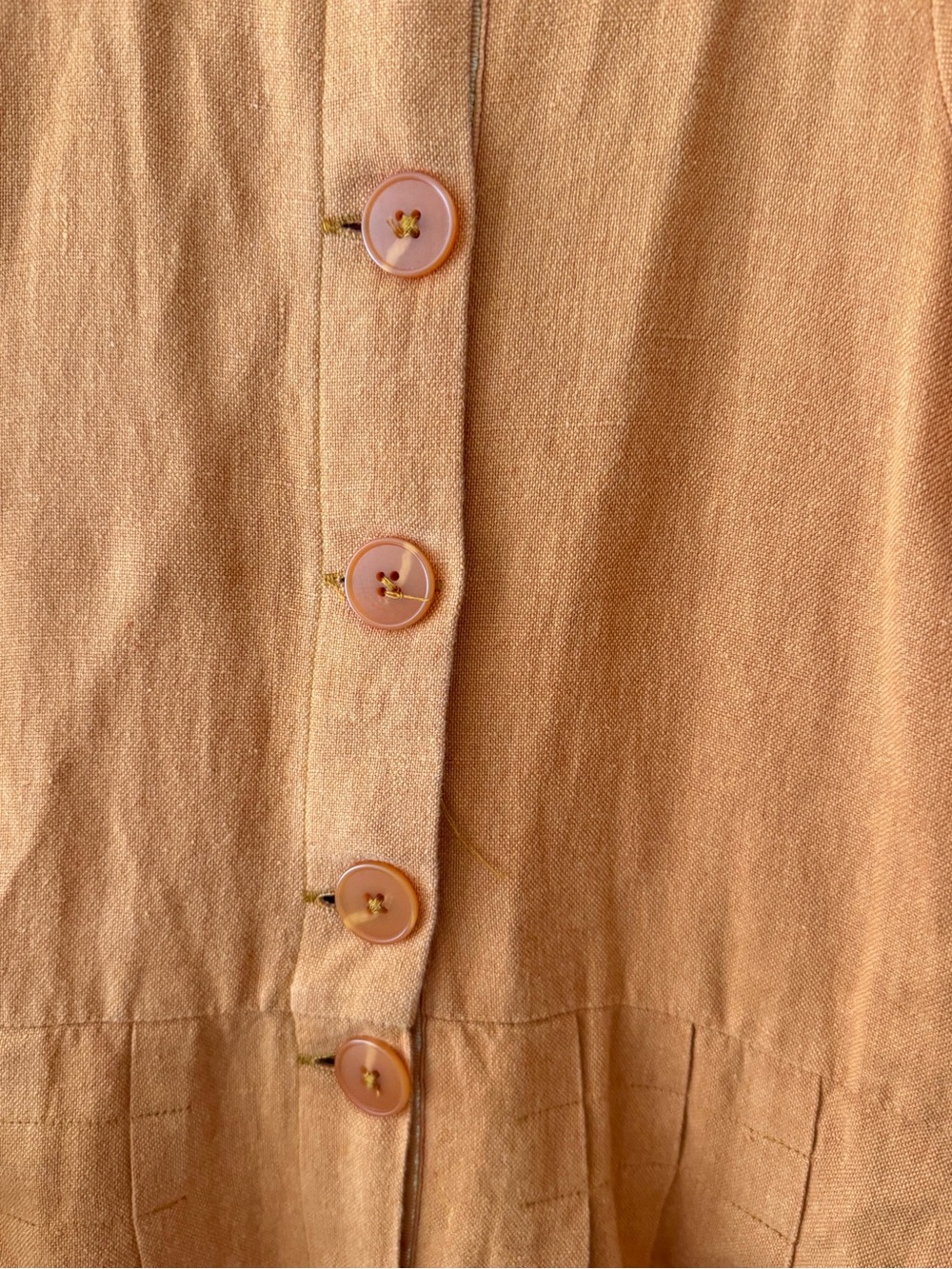 Sea New York Orange Round-Neck Button Top - Picture 4 of 8